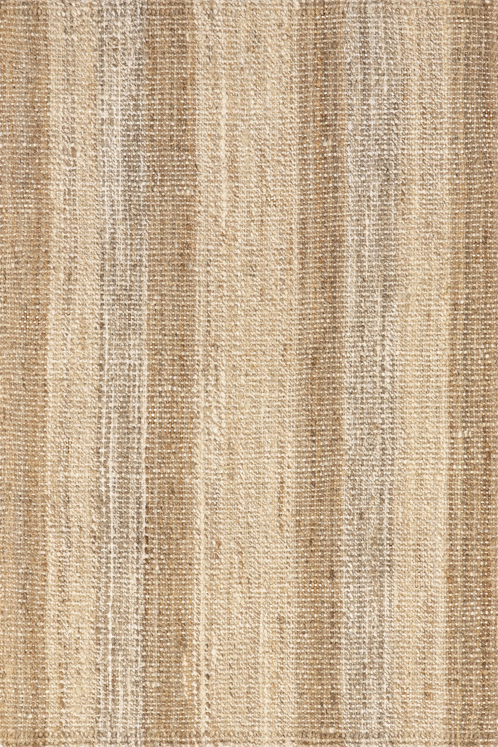 Edie Handwoven Striped Jute Rug | Ivory