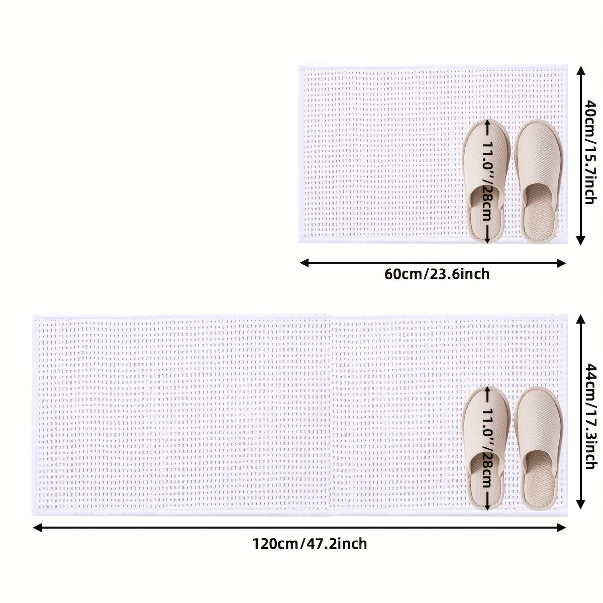 2pcs Non-Slip Bathroom Rugs, Super Soft And Comfortable Luxury Bath Mat, Machine Washable And Quick Dry Bath Mat Rug Set for Bathtub, Shower, Bathroom Accessories, Bathroom Decoration, Home Decor Floor Mat