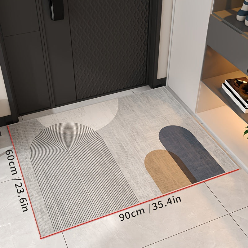 1pc of Dongyang brand bathroom entrance decorative floor mat, absorbent and non slip bathroom carpet, suitable for living room, bedroom, kitchen, bathroom, corridor, easy to clean, wear-resistant and cooling resistant carpet