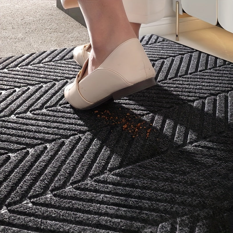Heavy Duty Indoor Anti-Slip Mat Mat, Natural Rubber Bottom with No Odor, Thickened Model, Easy Care and Machine Washable