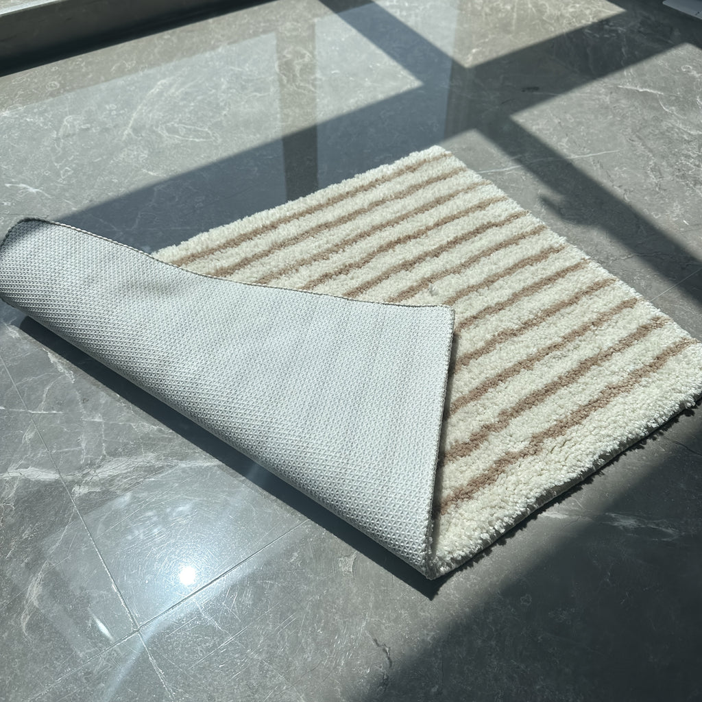 Kitchen and Bathroom Floor Mat, Non-Slip Mat, Ultra-Fine Floor Mat, Soft Absorbent Bathroom Mat, Long Kitchen Mat, Bedside Mat, Machine Washable Non-Fading Floor Mat, Striped Door Mat, Furniture Decorative Mat, Mother'S Day Mat, Light Luxury Ultra-Fine
