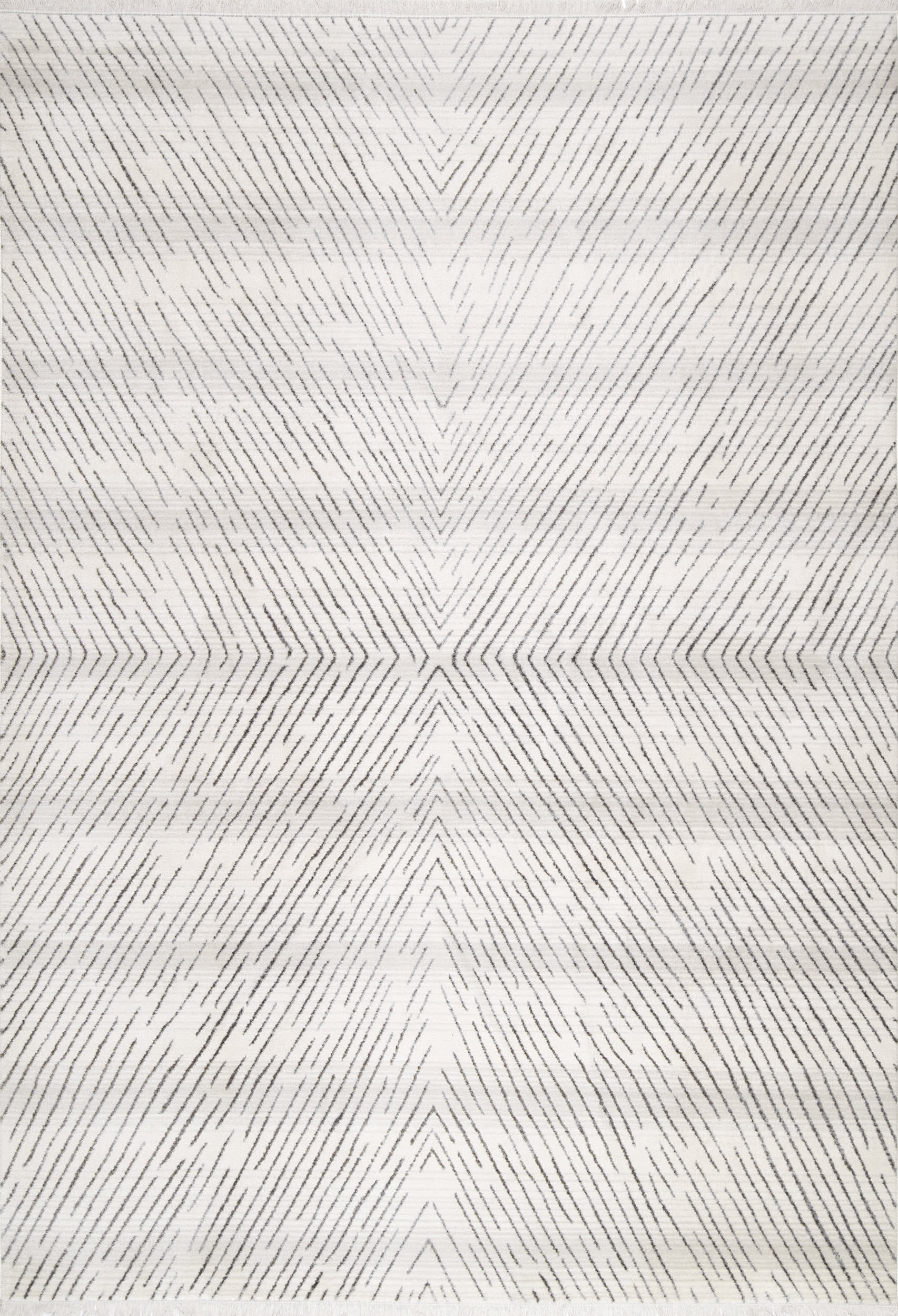 Broken Chevrons Rug | Beige