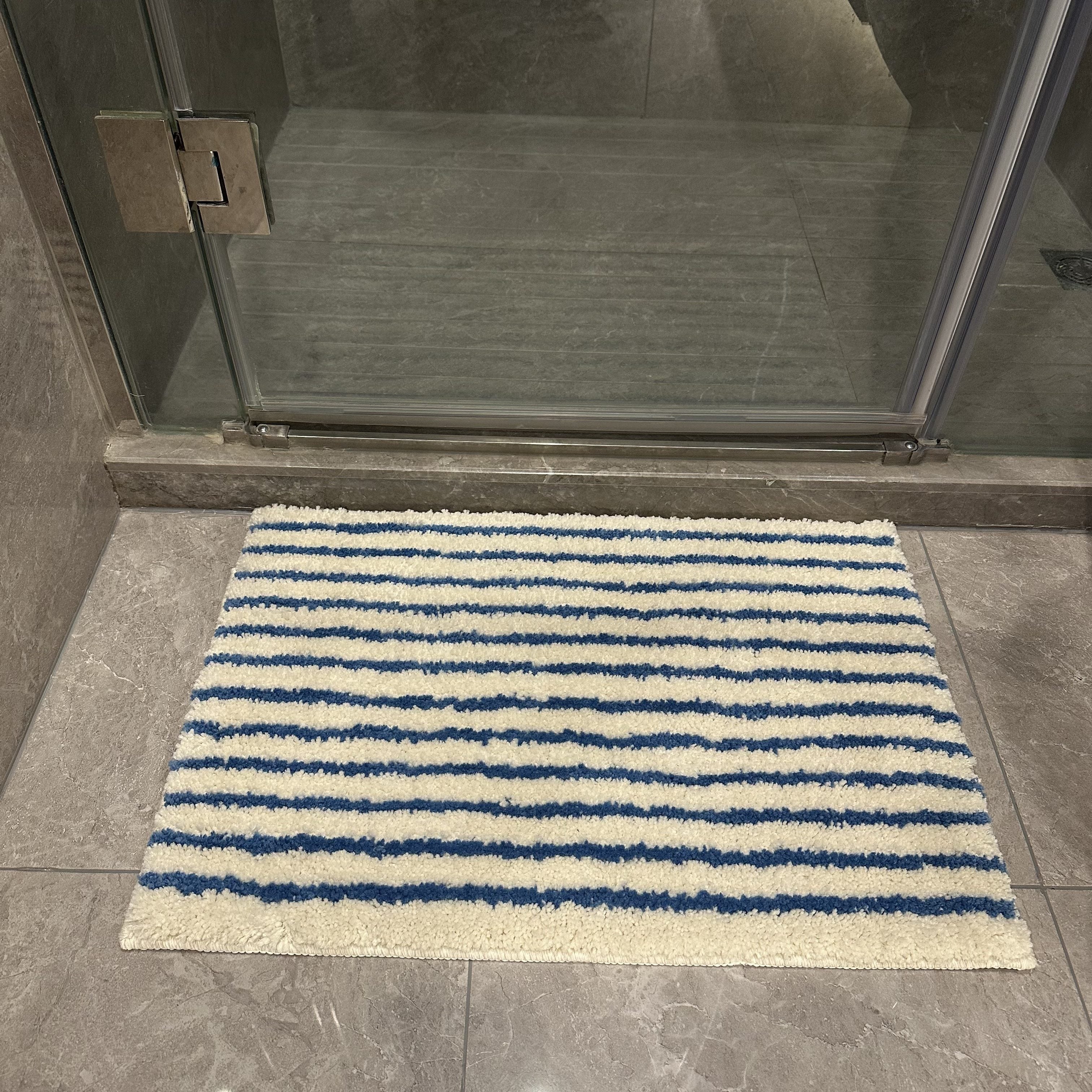 Kitchen and Bathroom Floor Mat, Non-Slip Mat, Ultra-Fine Floor Mat, Soft Absorbent Bathroom Mat, Long Kitchen Mat, Bedside Mat, Machine Washable Non-Fading Floor Mat, Striped Door Mat, Furniture Decorative Mat, Mother'S Day Mat, Light Luxury Ultra-Fine