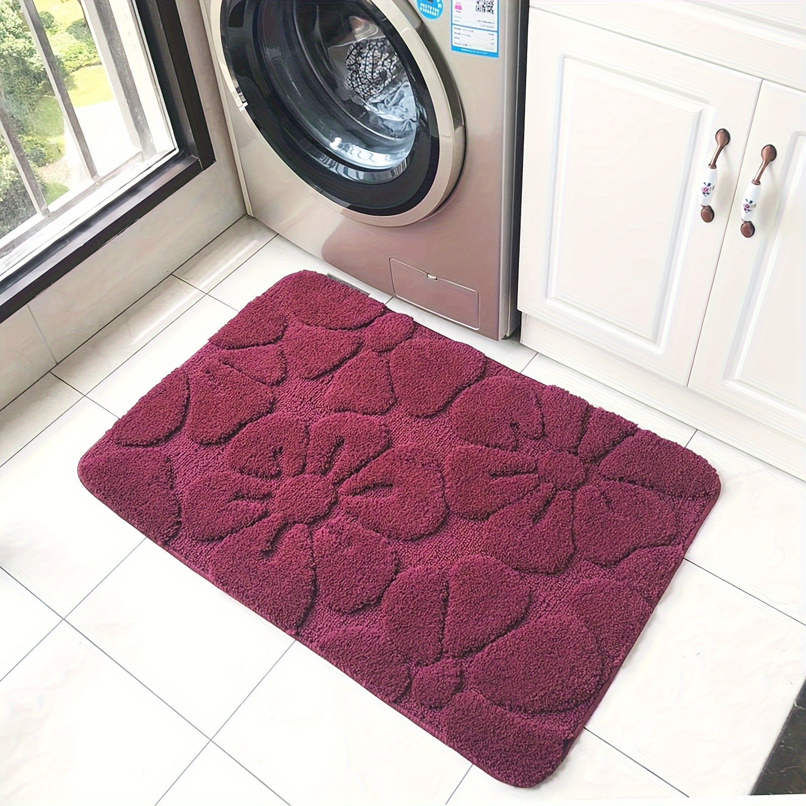 Vennocci Super Soft Water Absorbnet Microfiber Bathroom Rugs, Shower Bath Mats for Bathroom Non-Slip Machine Washable