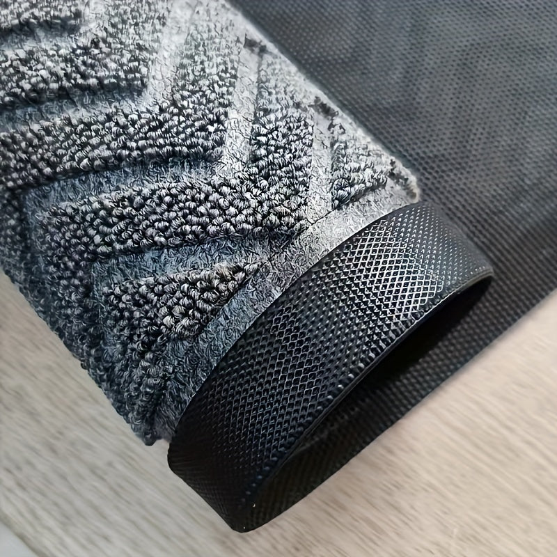 Heavy Duty Indoor Anti-Slip Mat Mat, Natural Rubber Bottom with No Odor, Thickened Model, Easy Care and Machine Washable