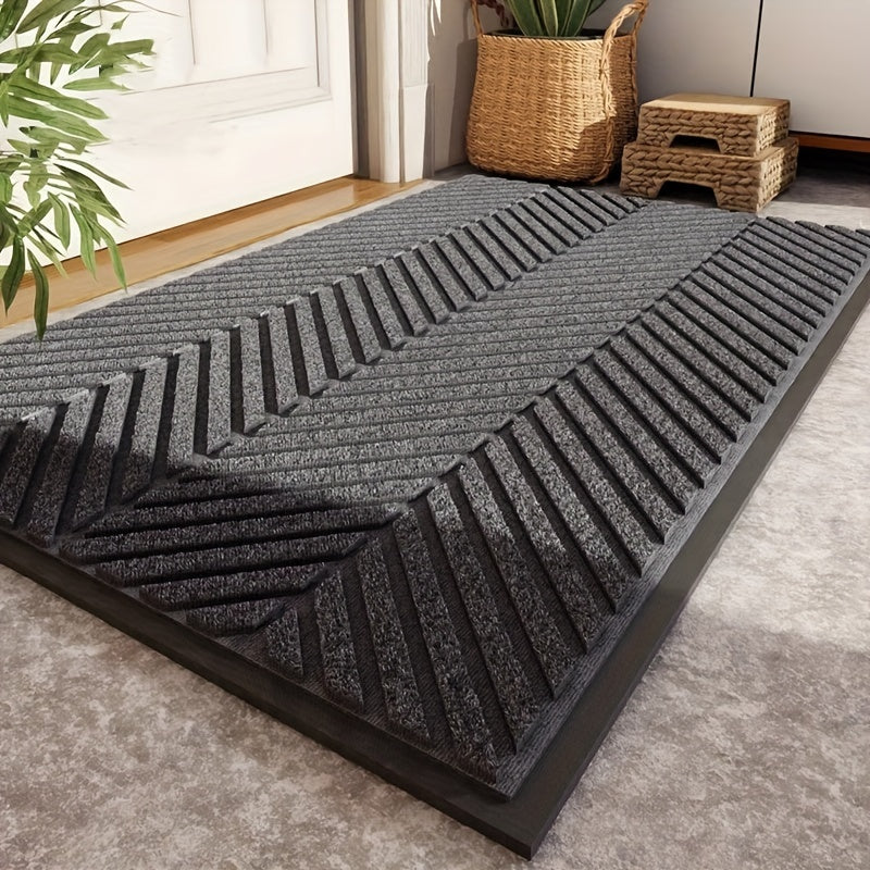 Heavy Duty Indoor Anti-Slip Mat Mat, Natural Rubber Bottom with No Odor, Thickened Model, Easy Care and Machine Washable