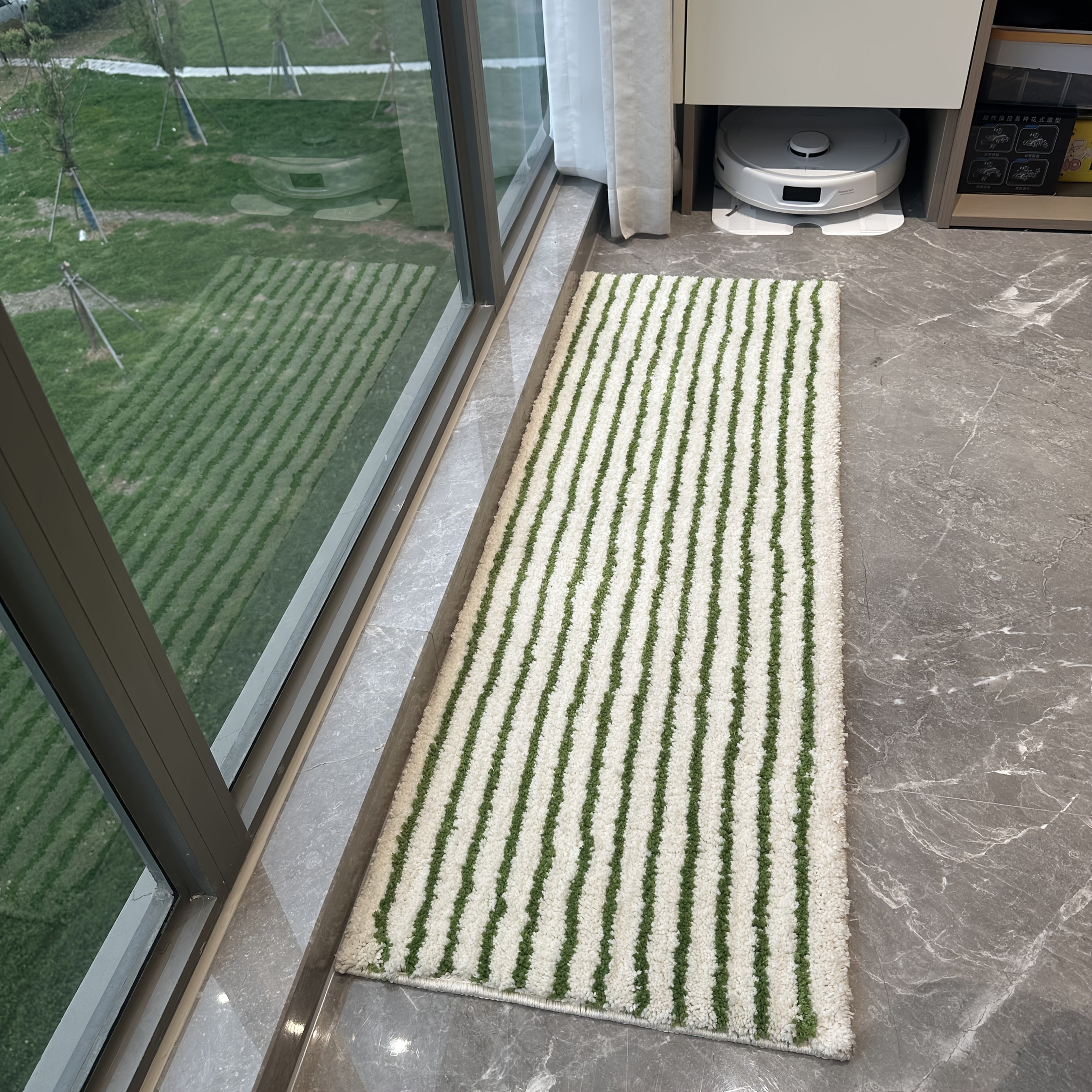 Kitchen and Bathroom Floor Mat, Non-Slip Mat, Ultra-Fine Floor Mat, Soft Absorbent Bathroom Mat, Long Kitchen Mat, Bedside Mat, Machine Washable Non-Fading Floor Mat, Striped Door Mat, Furniture Decorative Mat, Mother'S Day Mat, Light Luxury Ultra-Fine
