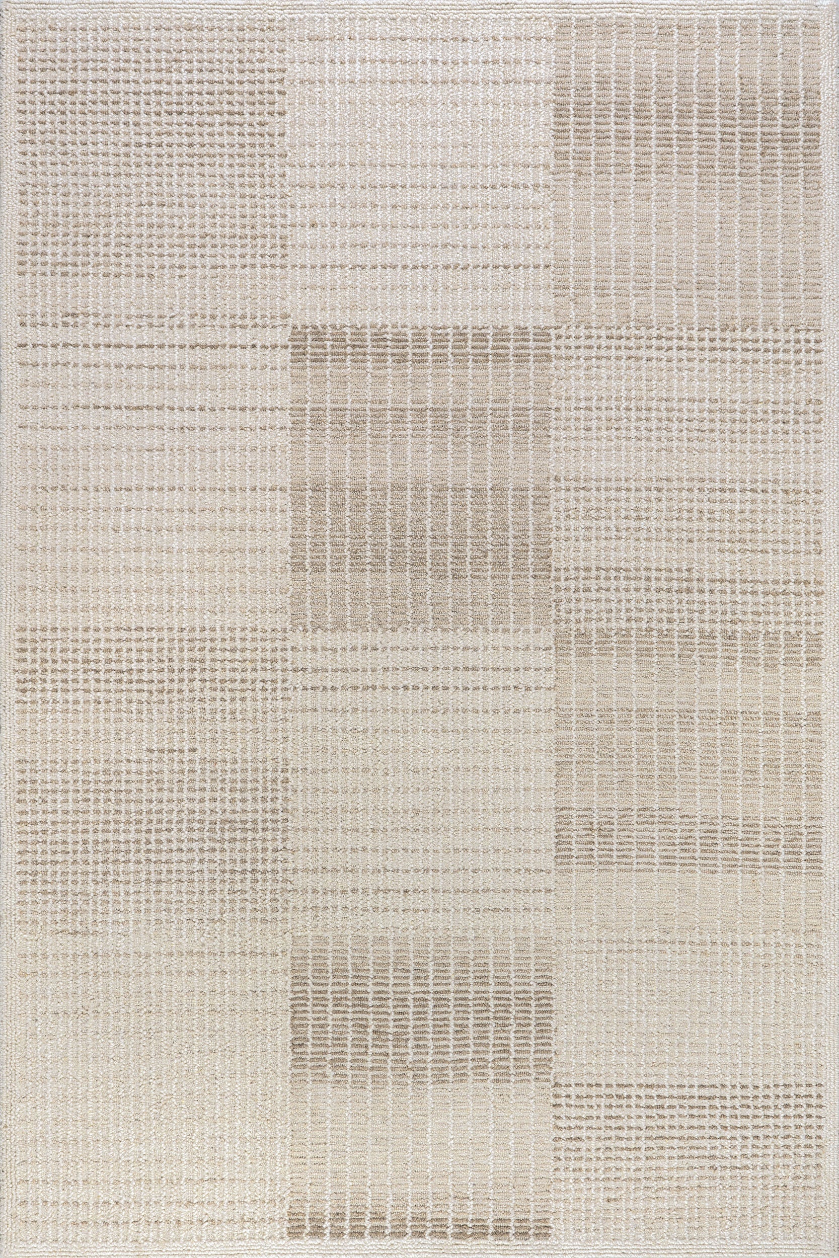 Montecito Tiled Wool Rug | Ivory