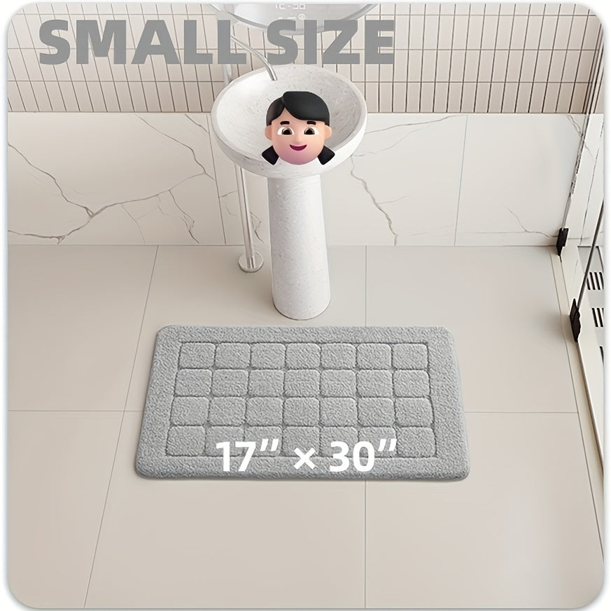 Plush Non-Slip Bath Mat, Ultra Absorbent Quick-Dry Bathroom Rug for Floor, Machine Washable, Super Soft & Stylish for Shower and Home Decor