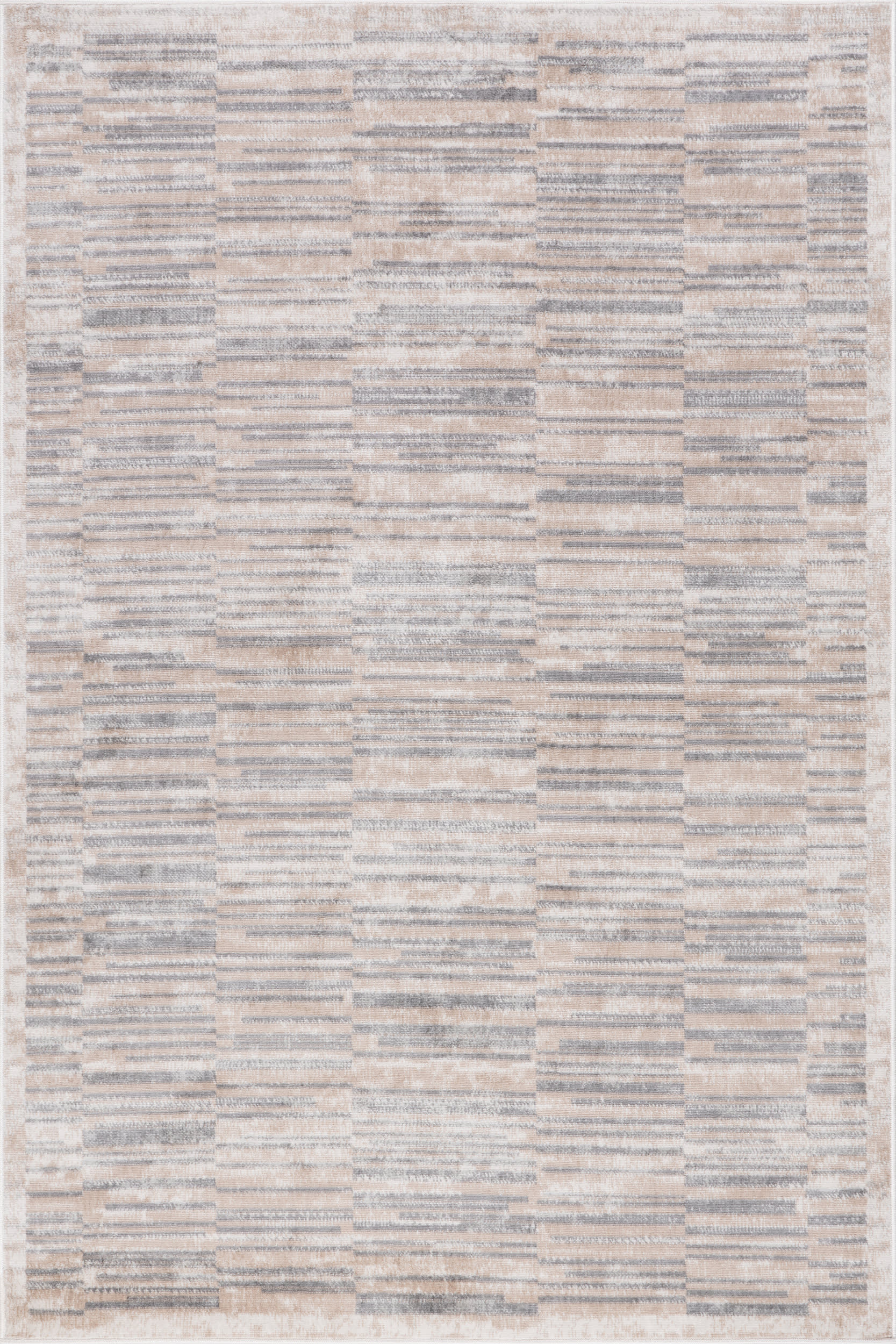 Aubriella Striped Rug | Grey