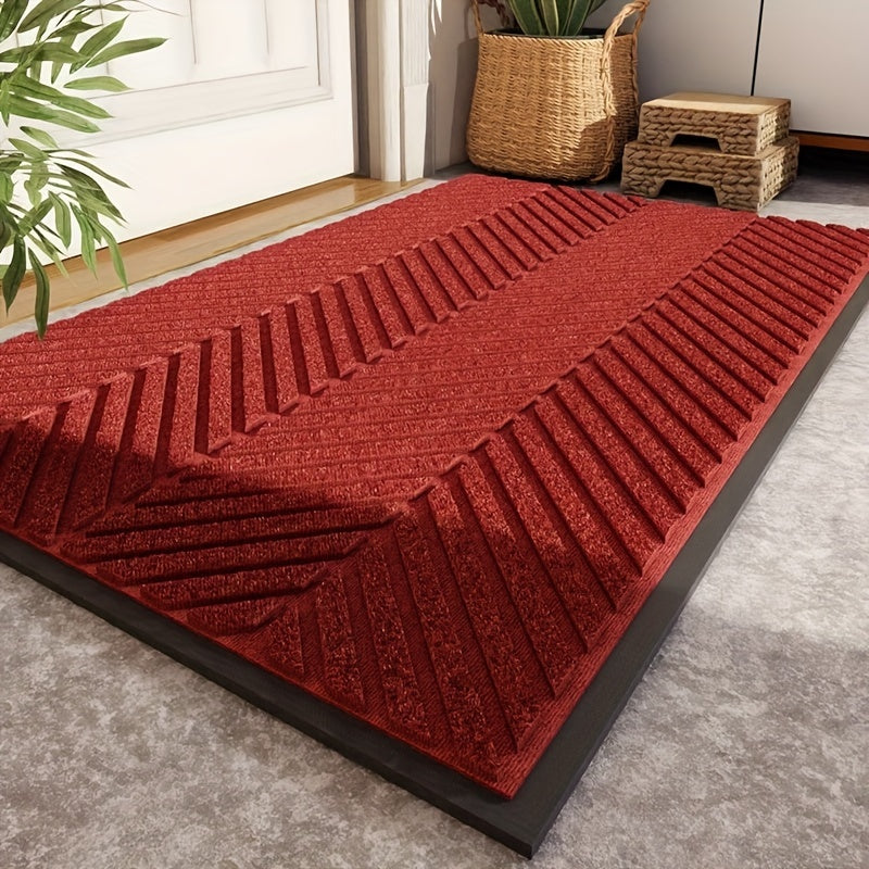 Heavy Duty Indoor Anti-Slip Mat Mat, Natural Rubber Bottom with No Odor, Thickened Model, Easy Care and Machine Washable