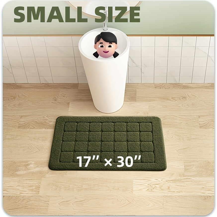 Plush Non-Slip Bath Mat, Ultra Absorbent Quick-Dry Bathroom Rug for Floor, Machine Washable, Super Soft & Stylish for Shower and Home Decor