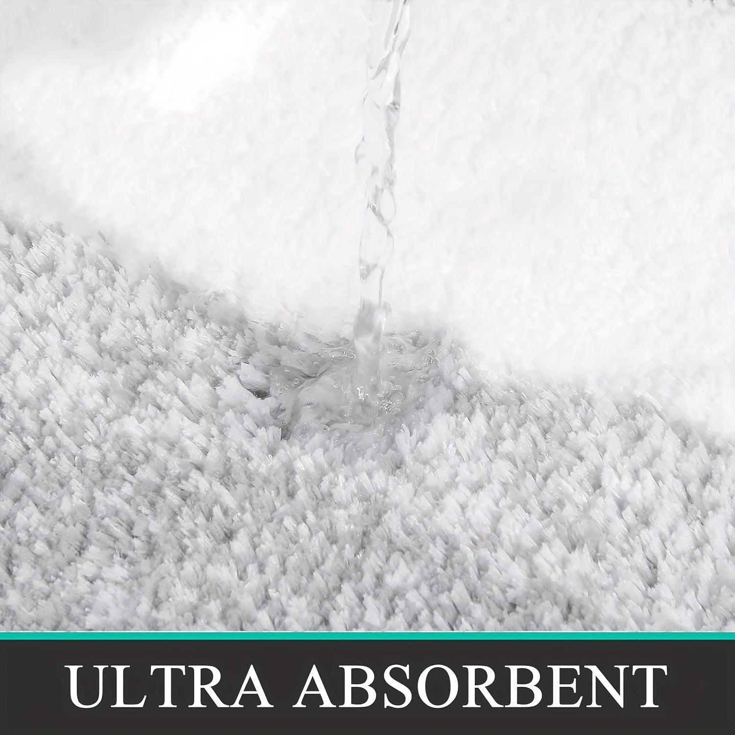 Soft Comfortable Bathroom Rugs Sets 3pcs, Plush Shaggy Bath Rugs for Bathroom Anti-Slip, Absorbent Microfiber Bathroom Mat Home Decor with U-Shaped Contour Toilet Mat for Bathroom Tub, Shower