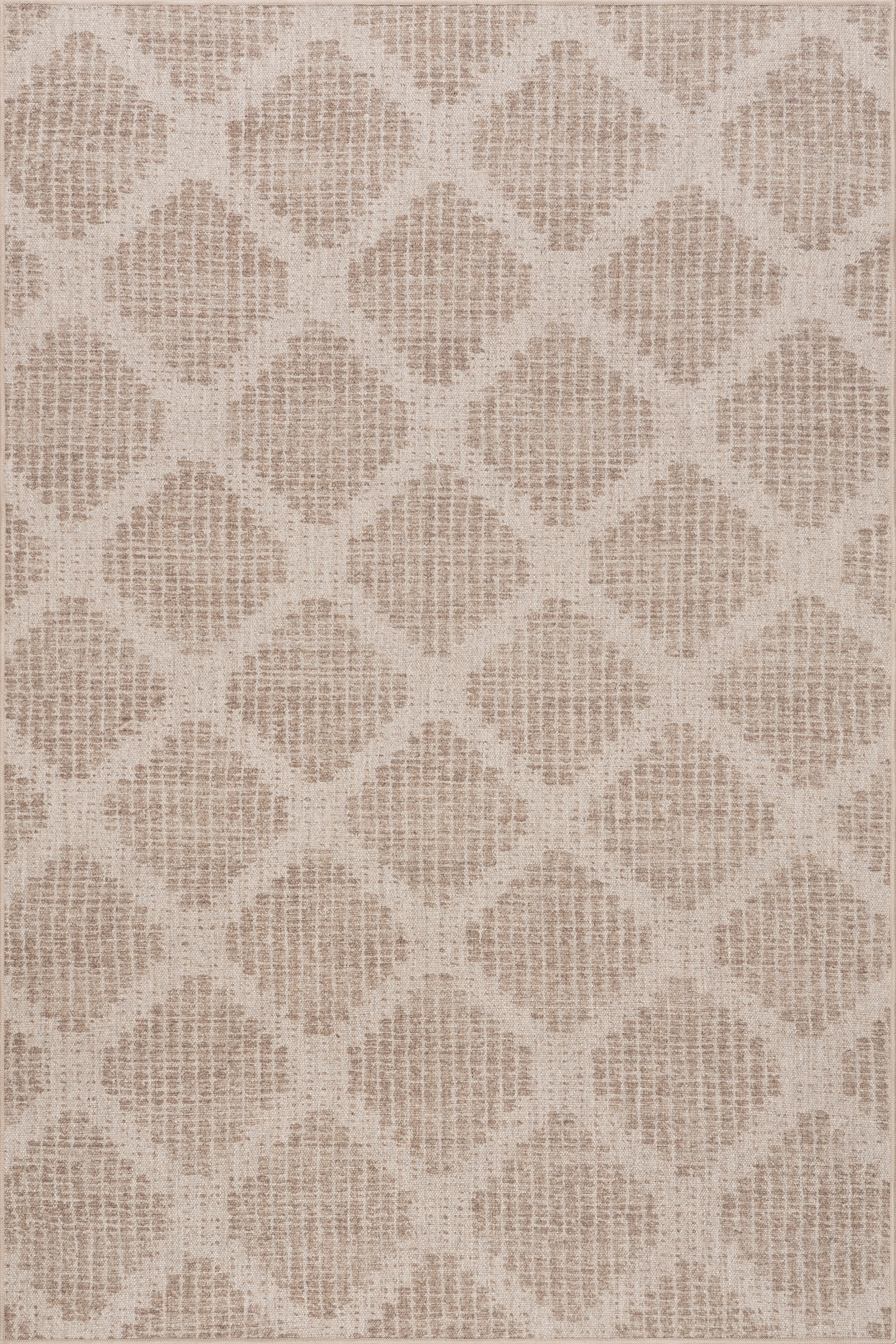 Odessa Trellis Washable Rug | Brown