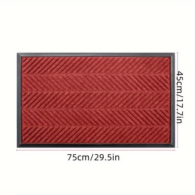 Heavy Duty Indoor Anti-Slip Mat Mat, Natural Rubber Bottom with No Odor, Thickened Model, Easy Care and Machine Washable