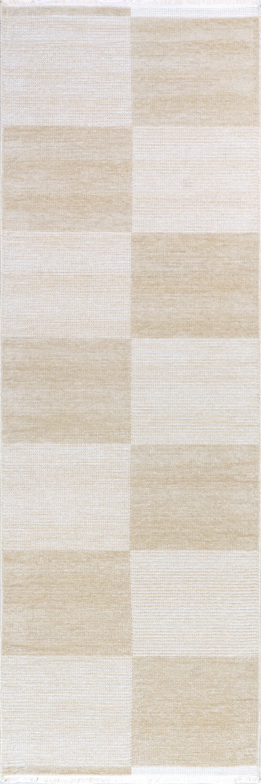 Murphy Large Checkerboard Reversible Washable Rug | Taupe