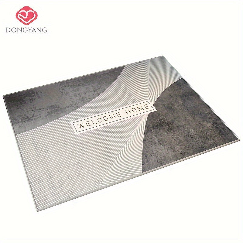 1pc of Dongyang brand bathroom entrance decorative floor mat, absorbent and non slip bathroom carpet, suitable for living room, bedroom, kitchen, bathroom, corridor, easy to clean, wear-resistant and cooling resistant carpet