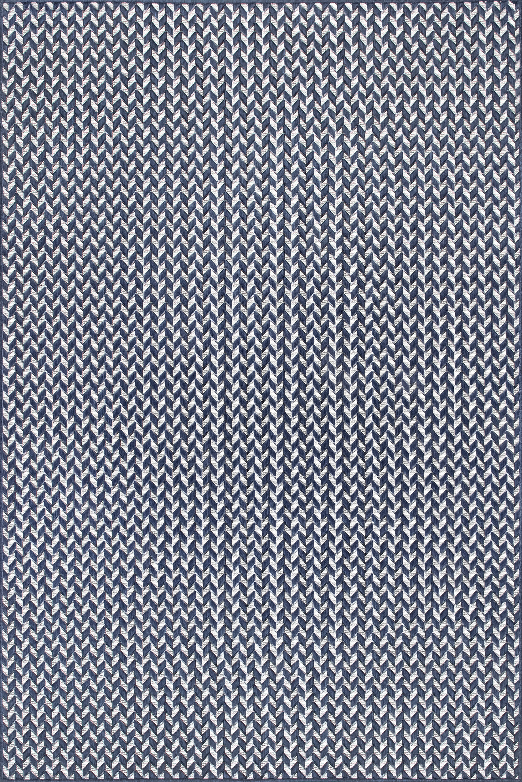 Taraji Herringbone Indoor/Outdoor Rug | Navy
