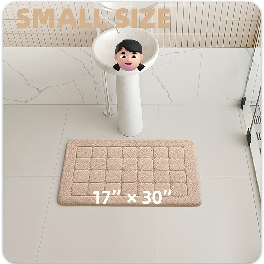 Plush Non-Slip Bath Mat, Ultra Absorbent Quick-Dry Bathroom Rug for Floor, Machine Washable, Super Soft & Stylish for Shower and Home Decor