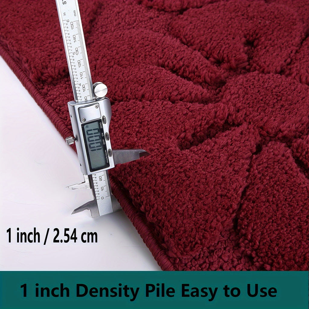 Vennocci Super Soft Water Absorbnet Microfiber Bathroom Rugs, Shower Bath Mats for Bathroom Non-Slip Machine Washable