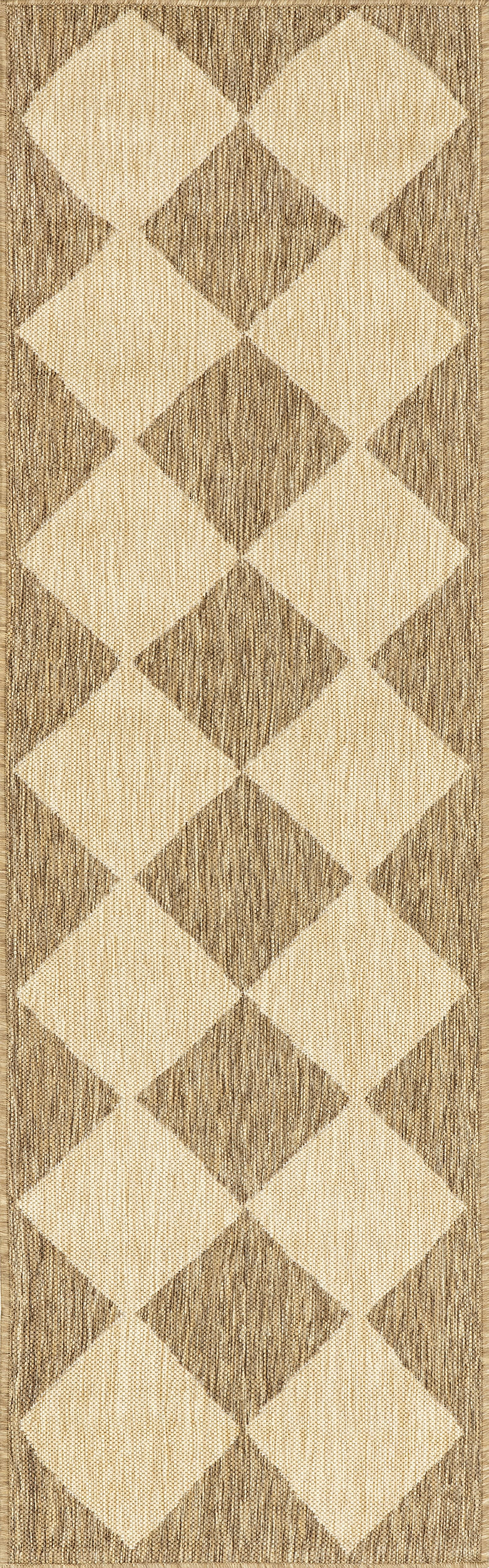 Adelaide Harlequin Indoor/Outdoor Rug | Brown