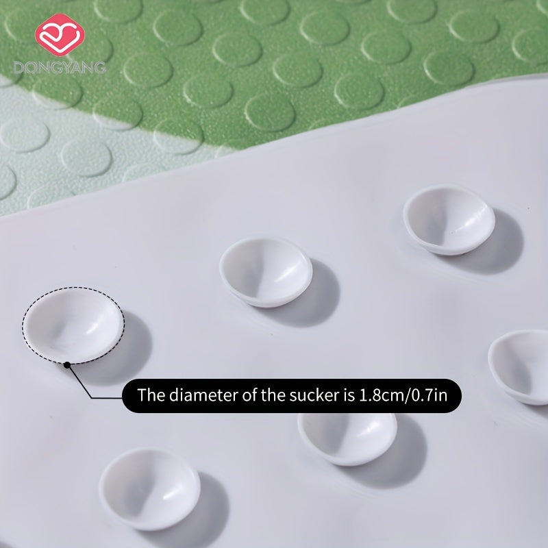 1pc of Dongyang brand Christmas Decoration floor mat, anti slip bathroom mat, easy to clean bath mat, bathtub mat with strong suction cup, long shower mat for home use, quick draining, suitable for shower rooms, hotel restroom, bathroom, bathtubs