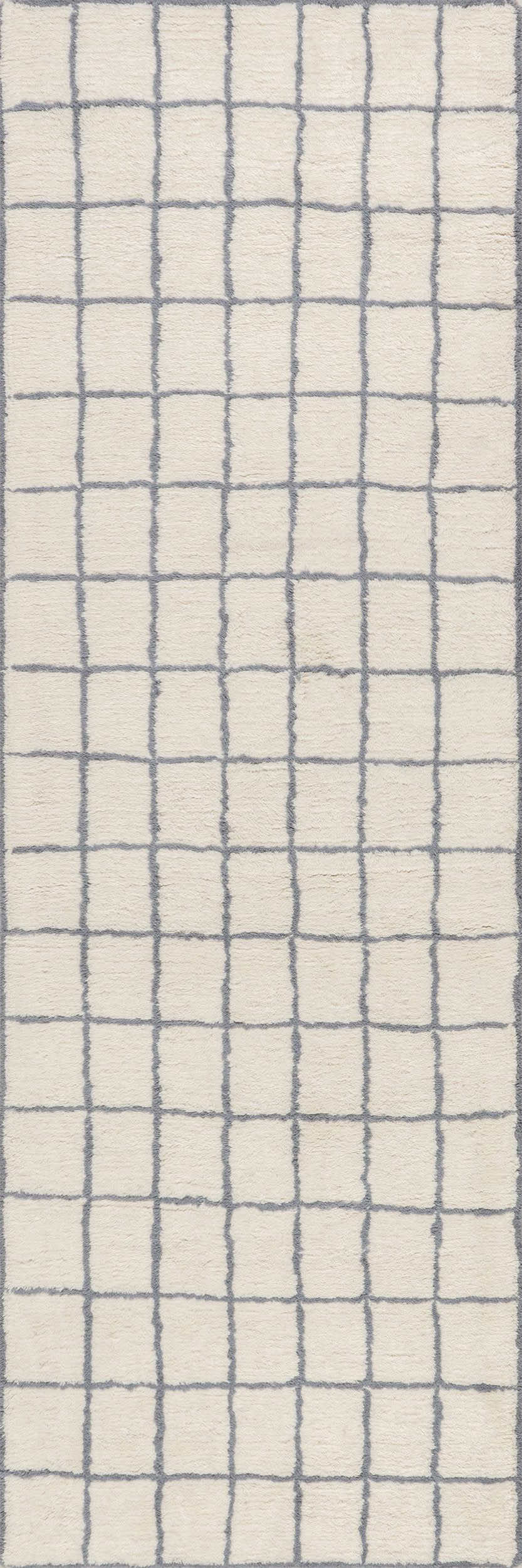 Highlands Checked Rug | Ivory