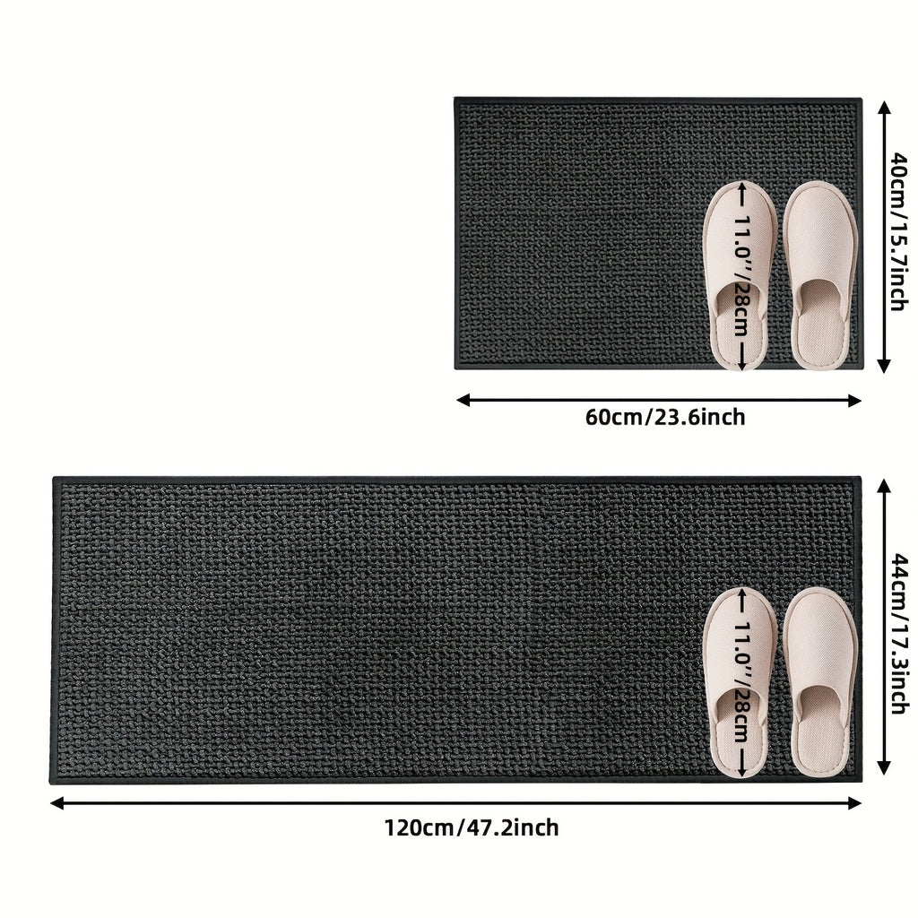 2pcs Non-Slip Bathroom Rugs, Super Soft And Comfortable Luxury Bath Mat, Machine Washable And Quick Dry Bath Mat Rug Set for Bathtub, Shower, Bathroom Accessories, Bathroom Decoration, Home Decor Floor Mat