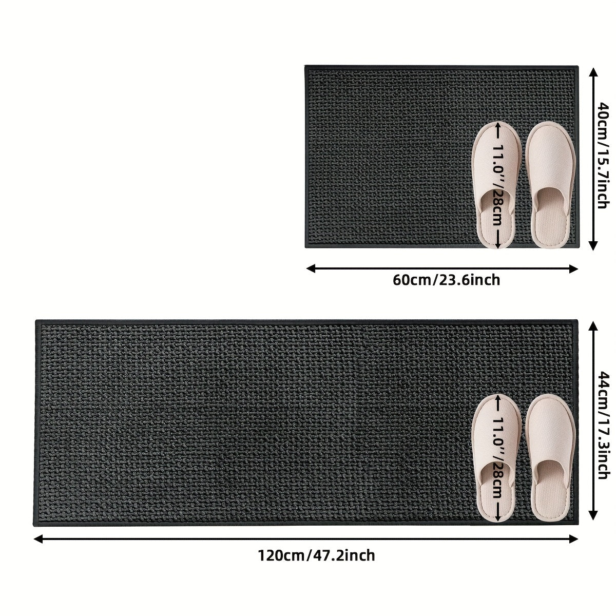 2pcs Non-Slip Bathroom Rugs, Super Soft And Comfortable Luxury Bath Mat, Machine Washable And Quick Dry Bath Mat Rug Set for Bathtub, Shower, Bathroom Accessories, Bathroom Decoration, Home Decor Floor Mat