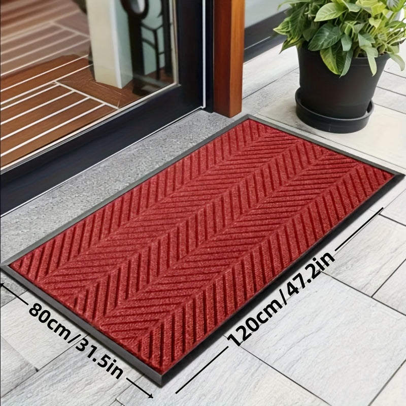 Heavy Duty Indoor Anti-Slip Mat Mat, Natural Rubber Bottom with No Odor, Thickened Model, Easy Care and Machine Washable