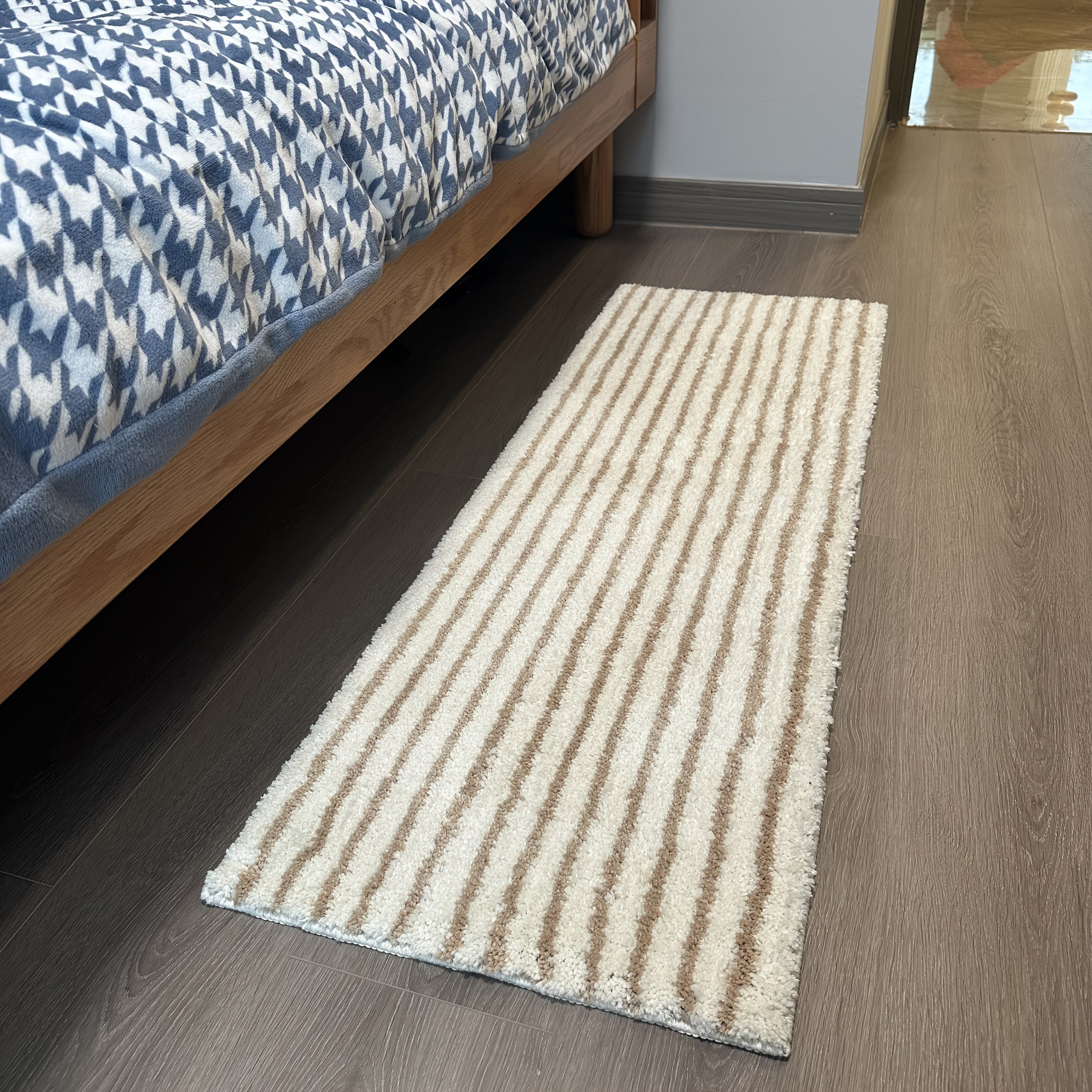 Kitchen and Bathroom Floor Mat, Non-Slip Mat, Ultra-Fine Floor Mat, Soft Absorbent Bathroom Mat, Long Kitchen Mat, Bedside Mat, Machine Washable Non-Fading Floor Mat, Striped Door Mat, Furniture Decorative Mat, Mother'S Day Mat, Light Luxury Ultra-Fine