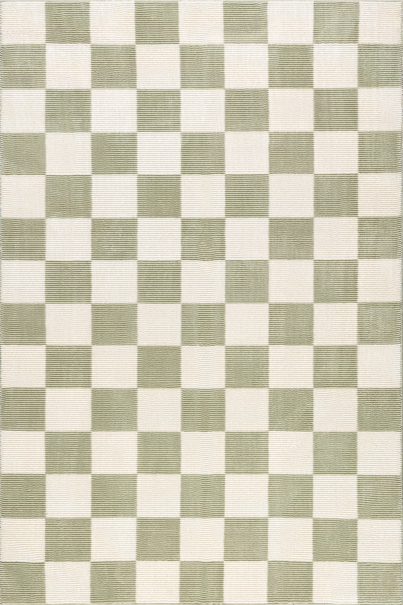 Stockton Plush Textured Washable Rug | Light Green