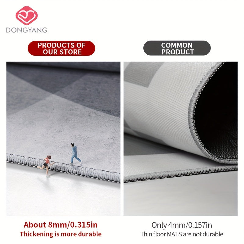 1pc of Dongyang brand bathroom entrance decorative floor mat, absorbent and non slip bathroom carpet, suitable for living room, bedroom, kitchen, bathroom, corridor, easy to clean, wear-resistant and cooling resistant carpet