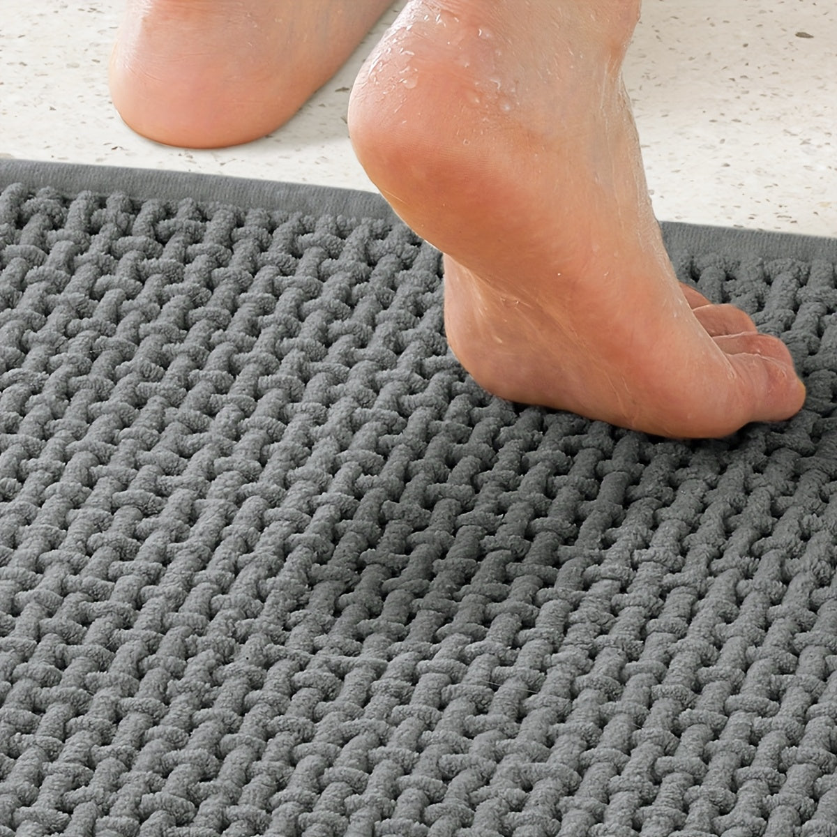 2pcs Non-Slip Bathroom Rugs, Super Soft And Comfortable Luxury Bath Mat, Machine Washable And Quick Dry Bath Mat Rug Set for Bathtub, Shower, Bathroom Accessories, Bathroom Decoration, Home Decor Floor Mat