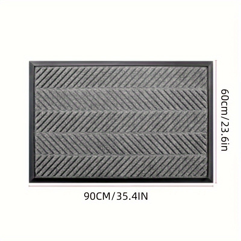 Heavy Duty Indoor Anti-Slip Mat Mat, Natural Rubber Bottom with No Odor, Thickened Model, Easy Care and Machine Washable