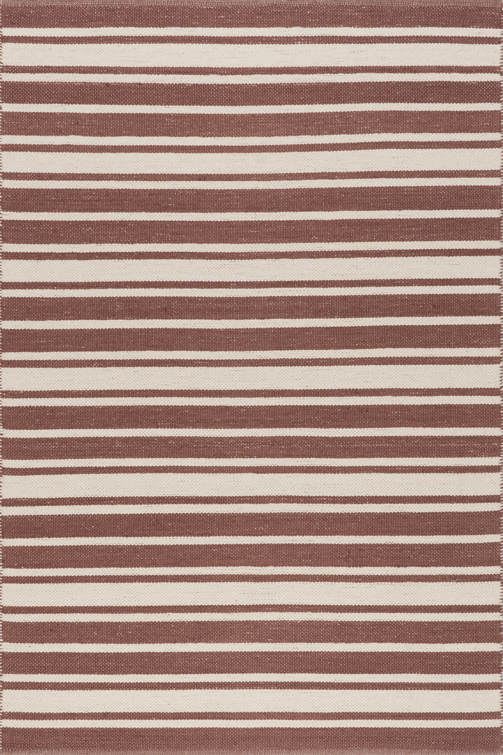 Bowery Striped Wool Rug | Brick