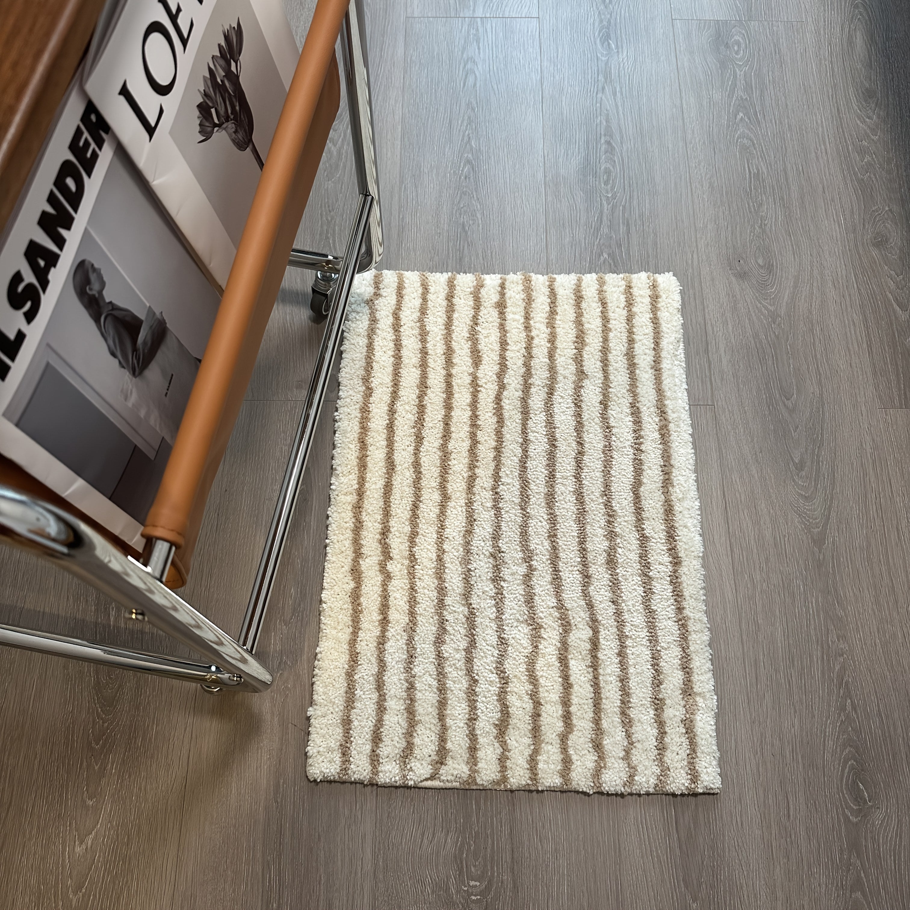 Kitchen and Bathroom Floor Mat, Non-Slip Mat, Ultra-Fine Floor Mat, Soft Absorbent Bathroom Mat, Long Kitchen Mat, Bedside Mat, Machine Washable Non-Fading Floor Mat, Striped Door Mat, Furniture Decorative Mat, Mother'S Day Mat, Light Luxury Ultra-Fine