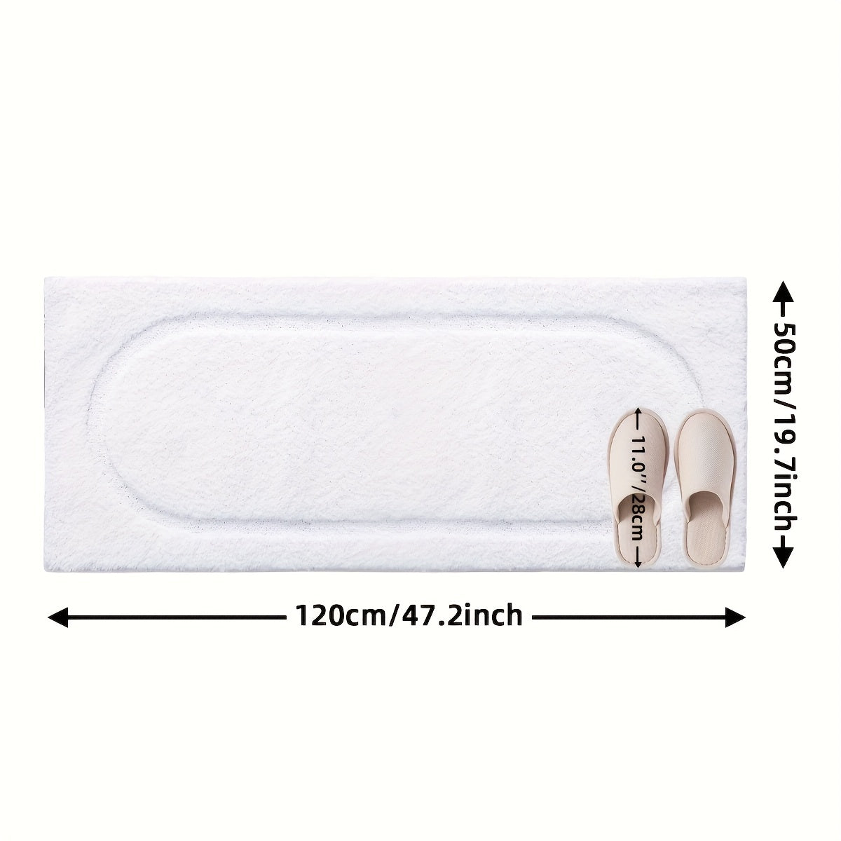 1pc, Bathroom Rug Mat, Soft And Absorbent Premium Bath Rug, Washable Non-Slip Bath Mat For Bathroom Floor, Tub, Shower Room And Entryway - Plush Rectangular Floor Mat