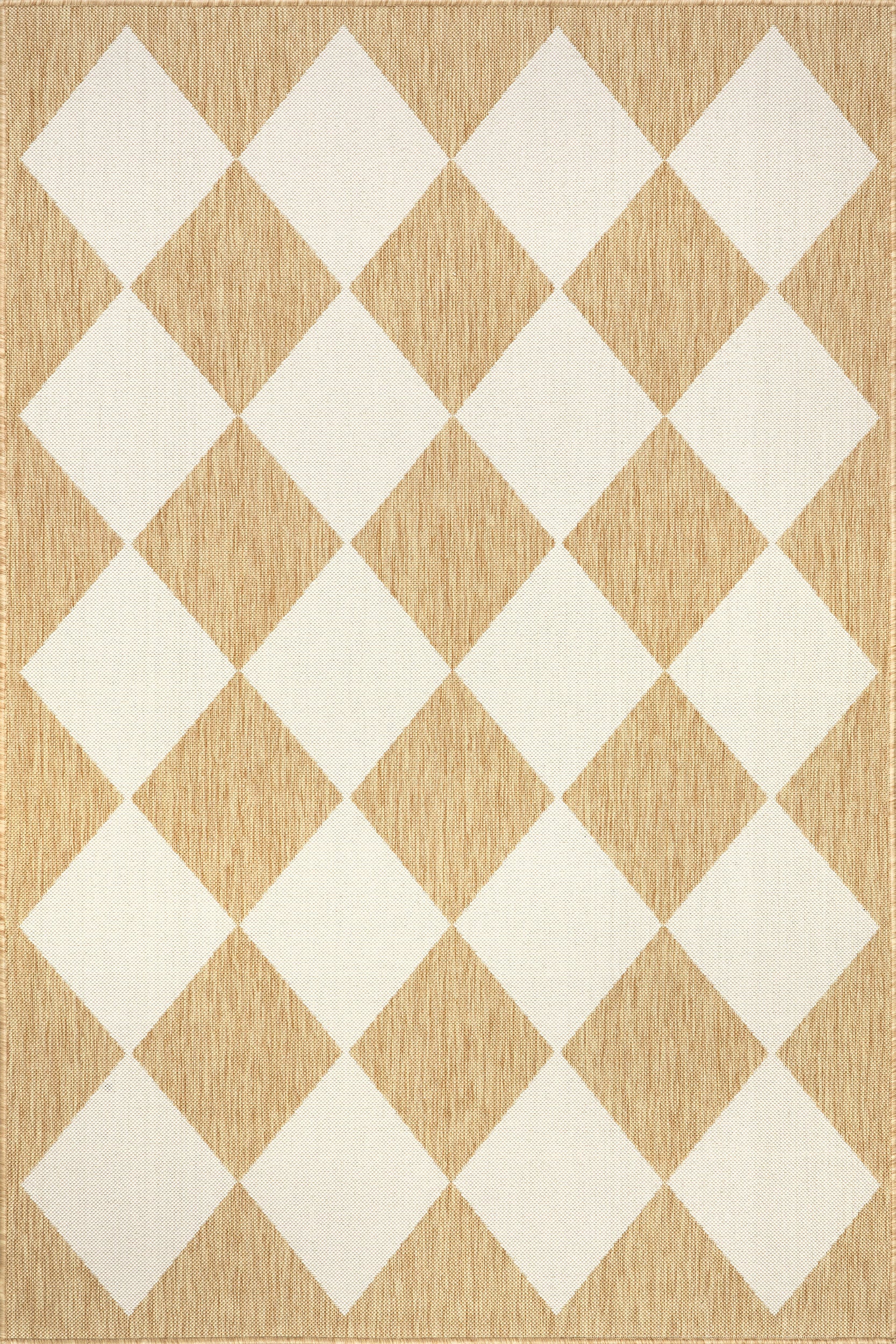 Adelaide Harlequin Indoor/Outdoor Rug | Tan