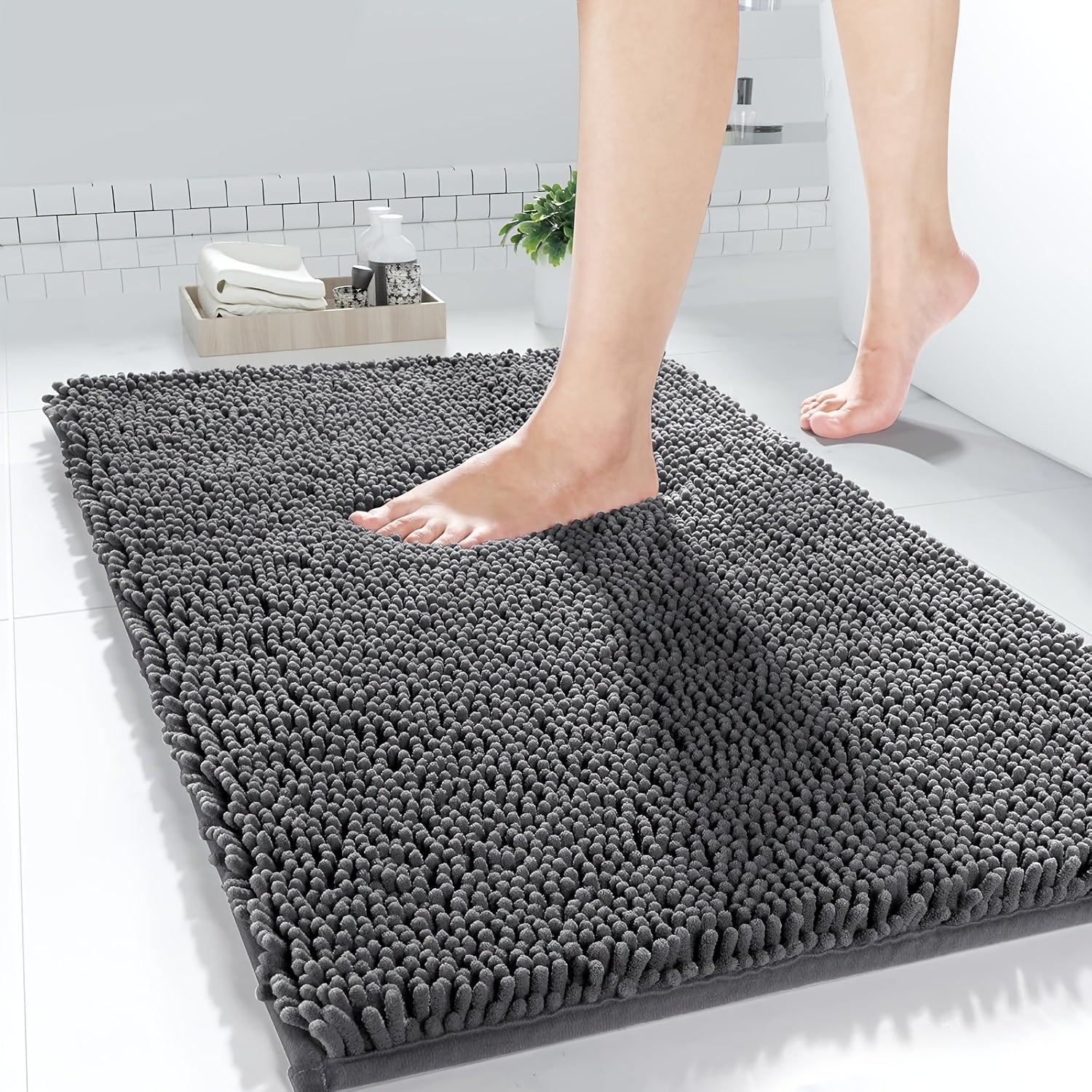 3pcs, Nordic Style 3pcs Bathroom Floor Mat, Simple and Fashionable, Enhance the Bathroom Style, Add a Gentle Color to the Bathroom, Super Absorbent 3pcs Bathroom Floor Mat, Quick Dry, Anti-slip and Easy to Clean 3pcs Bathroom Floor Mat, Solve the Bathroom