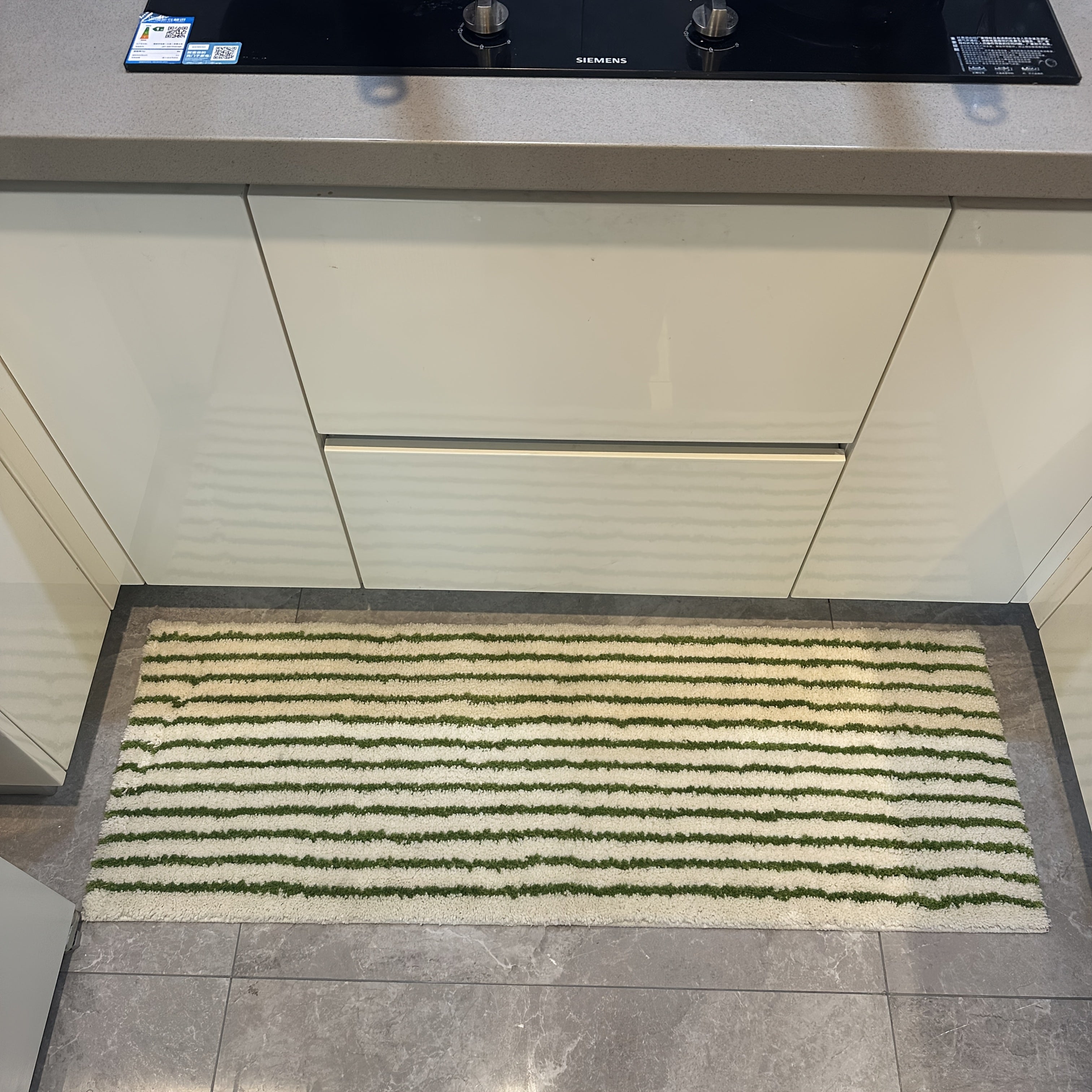 Kitchen and Bathroom Floor Mat, Non-Slip Mat, Ultra-Fine Floor Mat, Soft Absorbent Bathroom Mat, Long Kitchen Mat, Bedside Mat, Machine Washable Non-Fading Floor Mat, Striped Door Mat, Furniture Decorative Mat, Mother'S Day Mat, Light Luxury Ultra-Fine