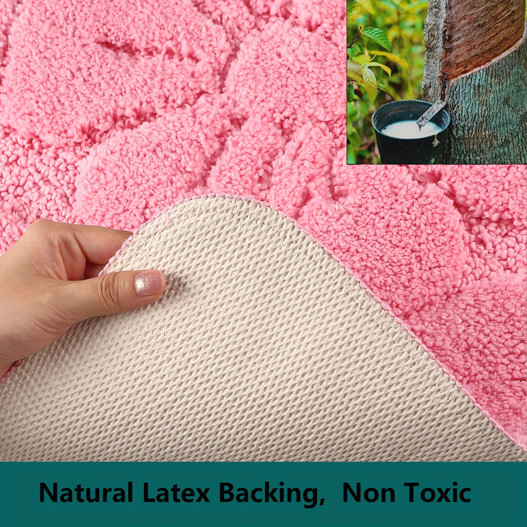 Vennocci Super Soft Water Absorbnet Microfiber Bathroom Rugs, Shower Bath Mats for Bathroom Non-Slip Machine Washable